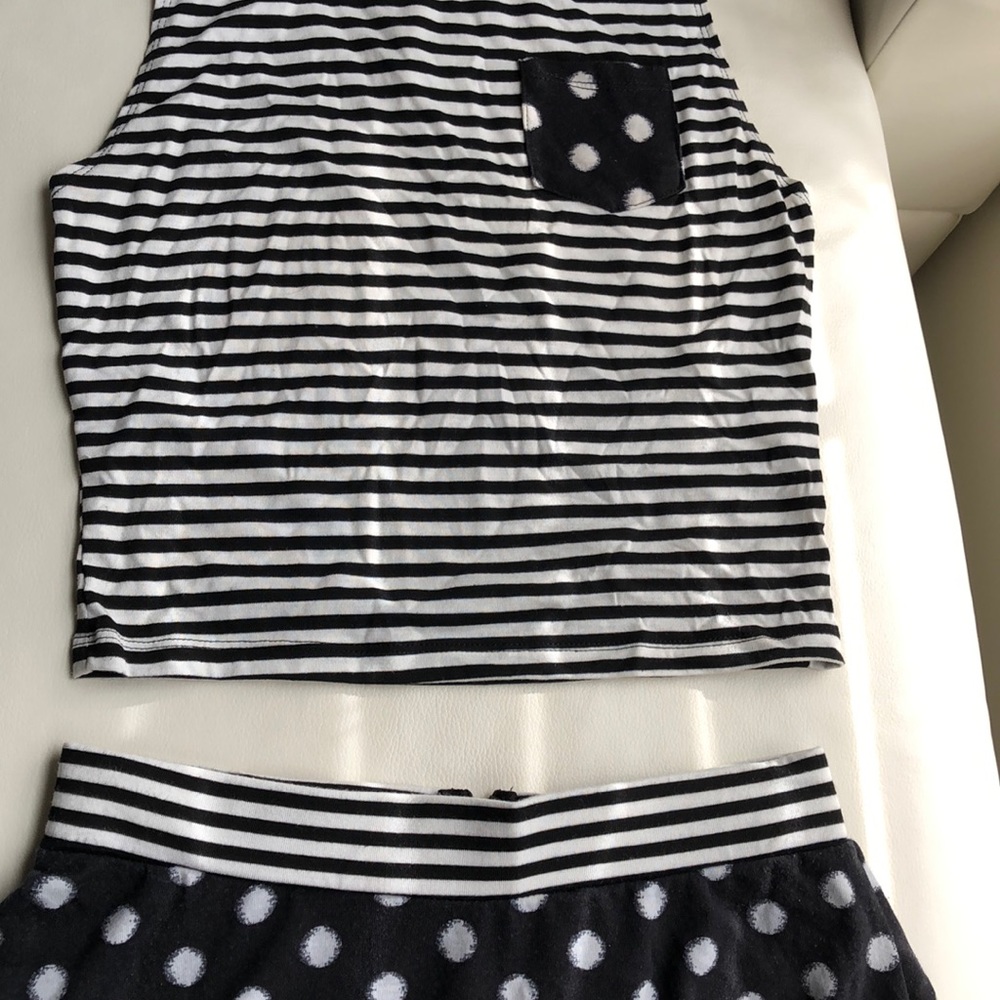 🌟3/$30🌟Two Piece Polka Dot Stripe Set Sz.Xs/S - Picture 4 of 8